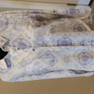 Purple and white long sleves  shirt